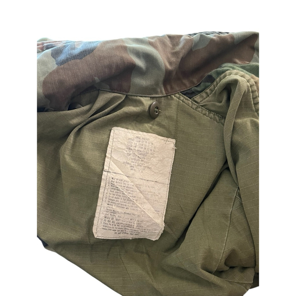 Vintage 1965 U.S Army M-65 Field Jacket "Neo-Tokyo" Camo Hooded Sz Small Vietnam - Picture 9 of 9